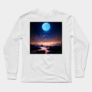 Blue Moon Skyline Long Sleeve T-Shirt